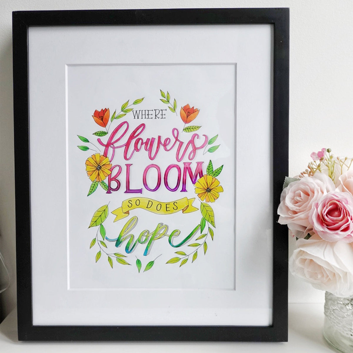 Good Vibes Calligraphy Poster