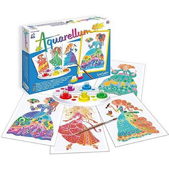 Aquarellum Junior Painting Kit - Princesses & Flowers