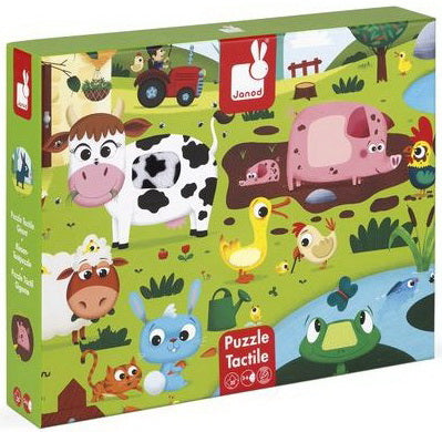 Puzzle tactile Animaux de la ferme 20 mcx