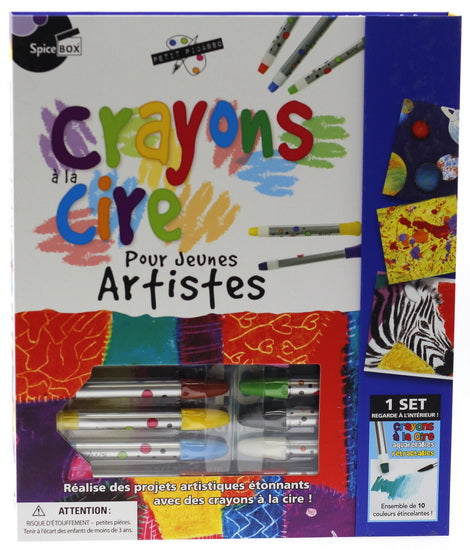 Crayons a la cire pour jeunes artistes