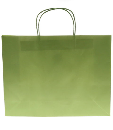 Gift bag L kraft green