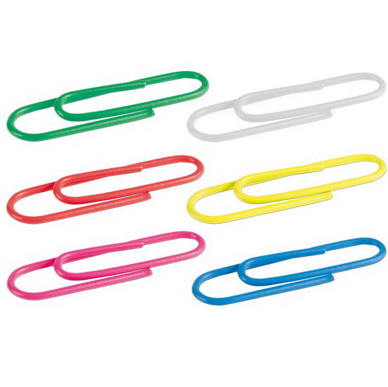 Boîte 100 trombones colorés