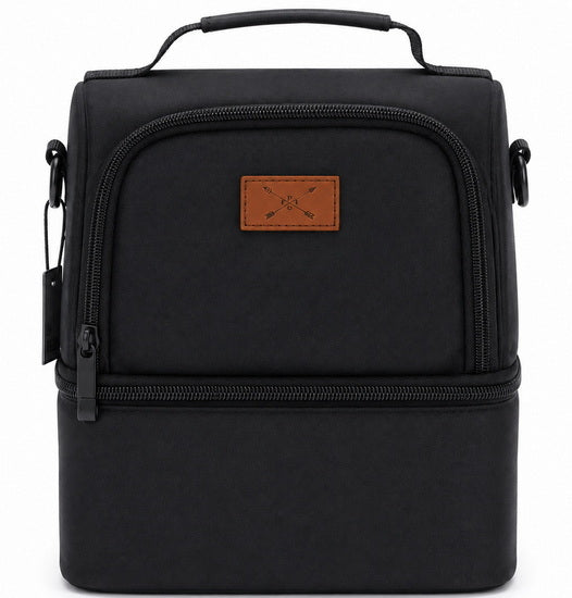 Lunch bag 2 compartments - Black