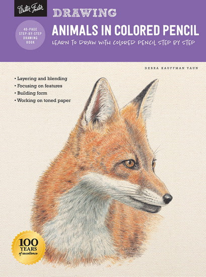 Drawing : Animals in Colored Pencil : Learn to draw with colored pencil step by step