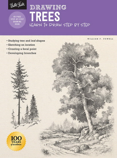 Drawing : Trees with William F Powell : Learn to draw step by step