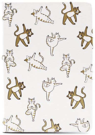 Lined Journal Yoga Cats 192P