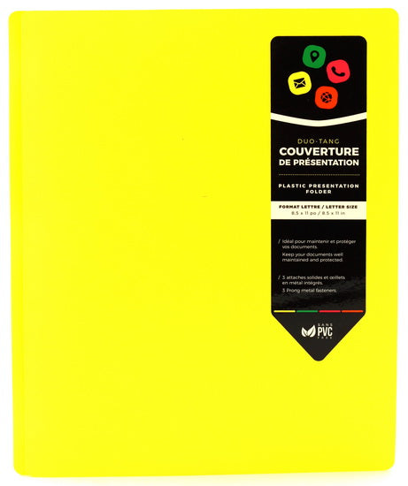 Folder With Prongs - Yellow