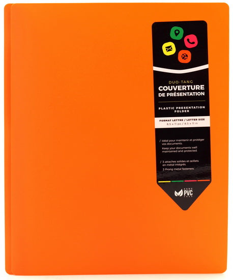 Folder With Prongs - Orange