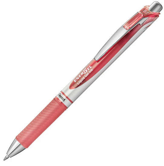 Energel Retractable Pen Coral Pink 0.7mm