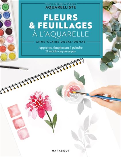 Fleurs & feuillages à l'aquarelle