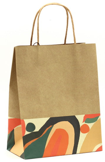 Gift Bag M Kraft with Design