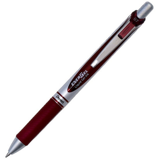 Energel Retractable Pen Burgundy 0.7mm