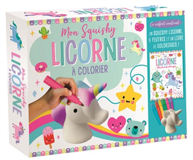 Mon squishy licorne à colorier Cof.