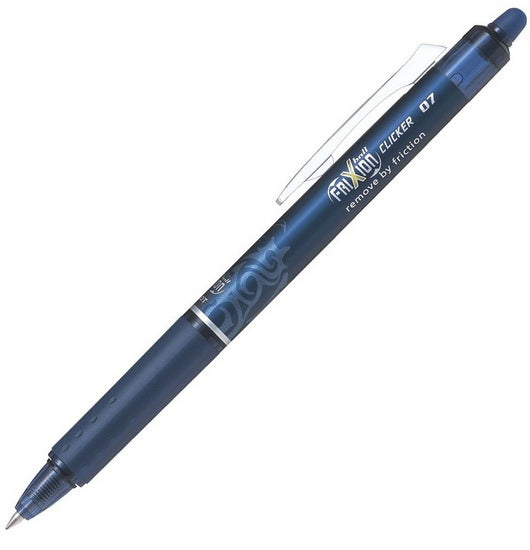 Stylo gel rétractable Frixion Bleu-noir