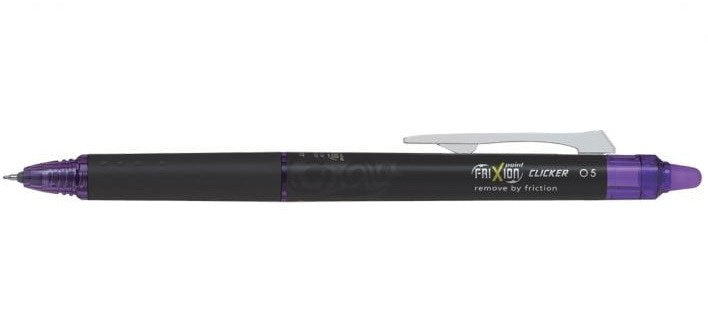 Frixion Clicker retractable pens - PURPLE - 0,50 MILLIMETER