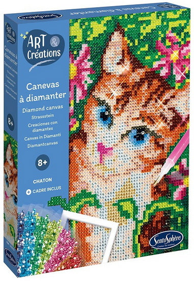 Canevas à diamanter Chat