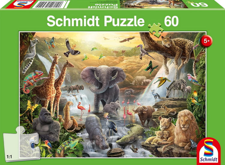 Animals in africa 34 x 22 cm 60pc