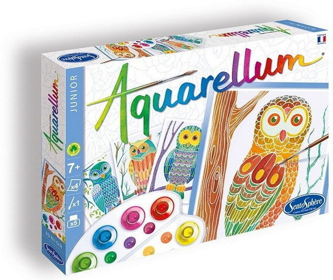 Aquarellum Junior Painting Kit - Owls