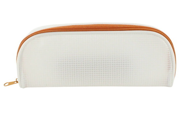 Étui à crayon en silicone accent coloré brun