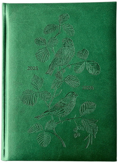 Agenda 25/26 oiseaux vert 1s/2p