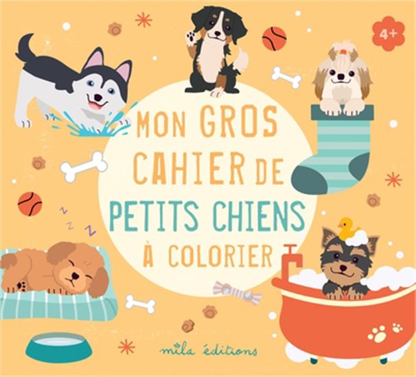Mon gros cahier de petits chiens à colorier