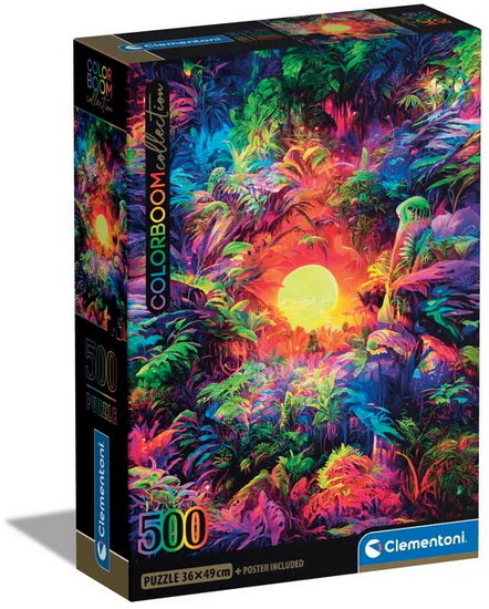 Colorboom : lever de soleil psychédélique dans la jungle 500 mcx