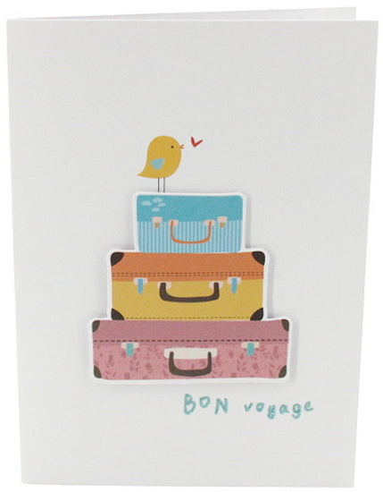 Bon voyage oiseau valises VF