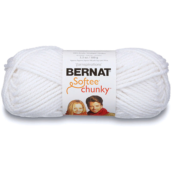 Fil softee chunky #6 - 100gr - blanc