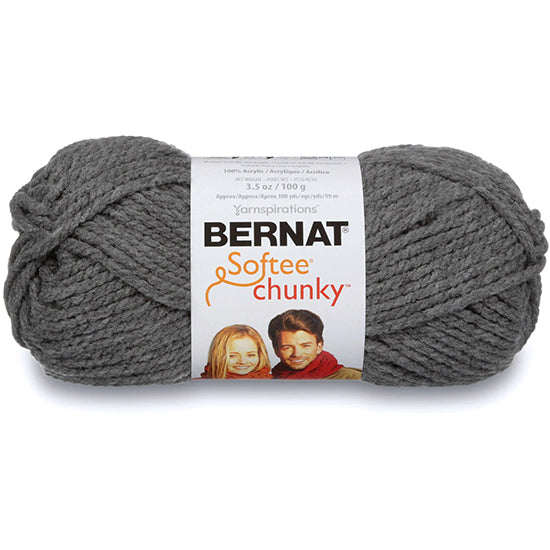 Fil softee chunky  #6 - 100gr - vrai gris