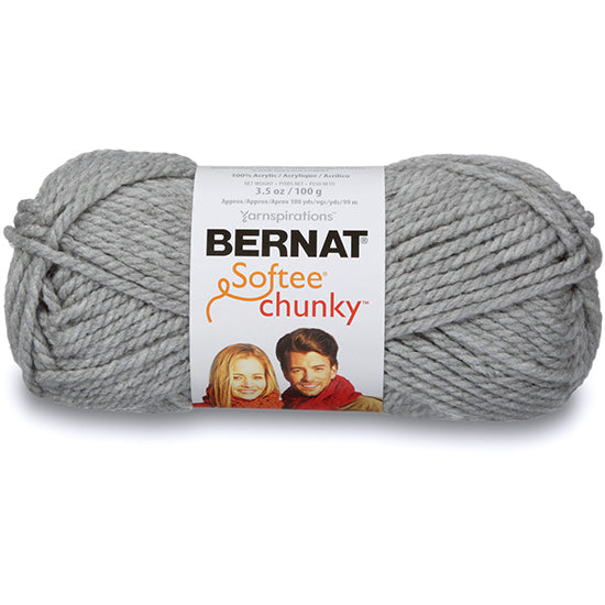Fil softee chunky  #6 - 100gr - gris heather