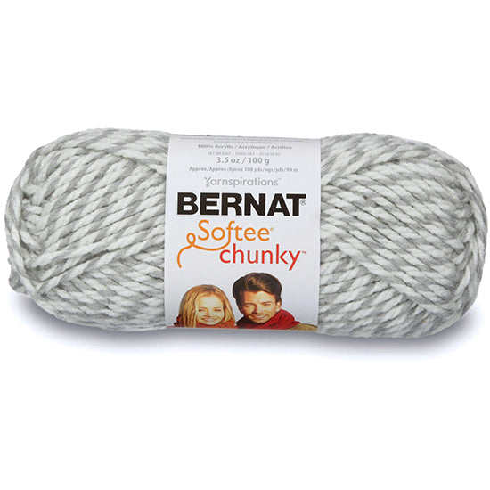Fil softee chunky  #6 - 100gr - gris ragg