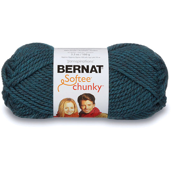 Softee chunky yarn #6 - 100gr - teal blue