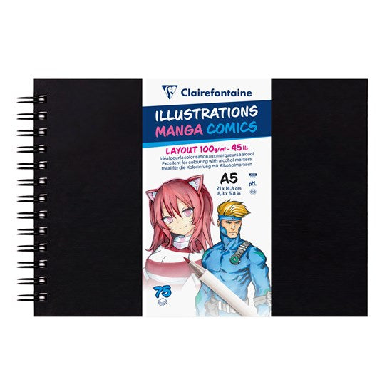 A5 Manga Layout & Illustration Book
