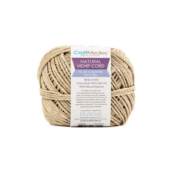Corde chanvre - 2 mm - 3m