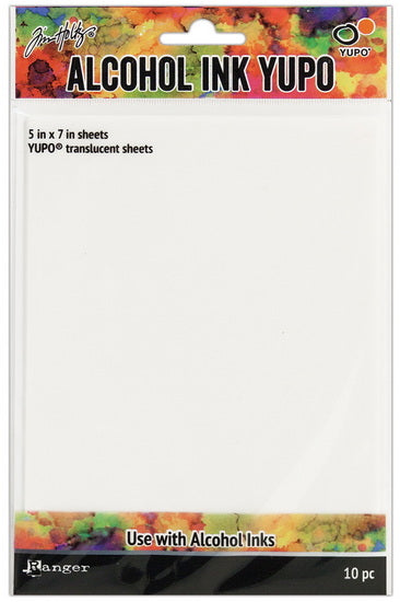 Pack of 10 Translucent Yupo Paper Sheets - 5x7"