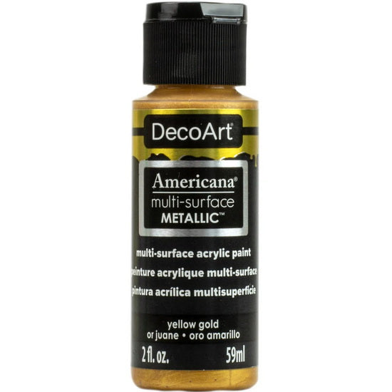 Americana Acrylic  Satin Metallic Yellow- 60ml
