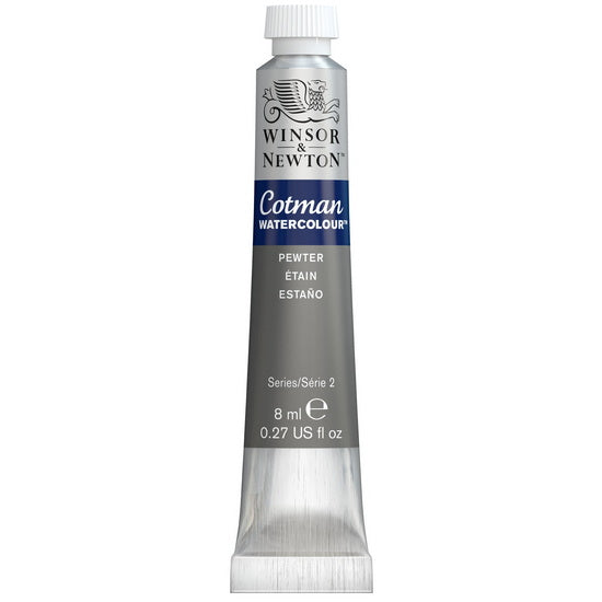 Aquarelle cotman - 8ml - étain - s2