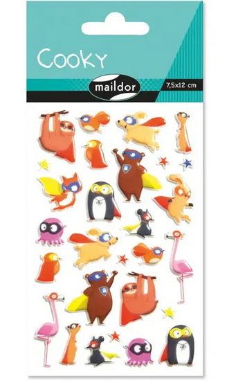 Cooky Stickers : Superhero Animals