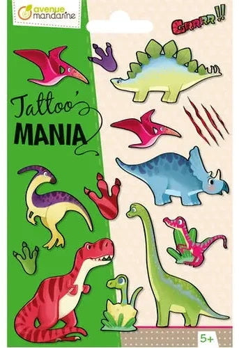 Tatouages temporaires Dinosaures
