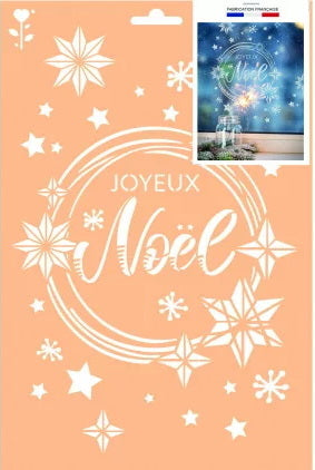 Pochoir a4 joyeux noel