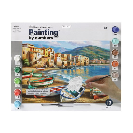 Peinture à numéros spiaggia della città