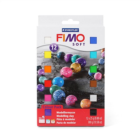 Set of 12 Polymer Clay Fimo Soft