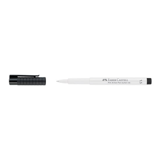 Pitt brush tip marker 1.5mm white