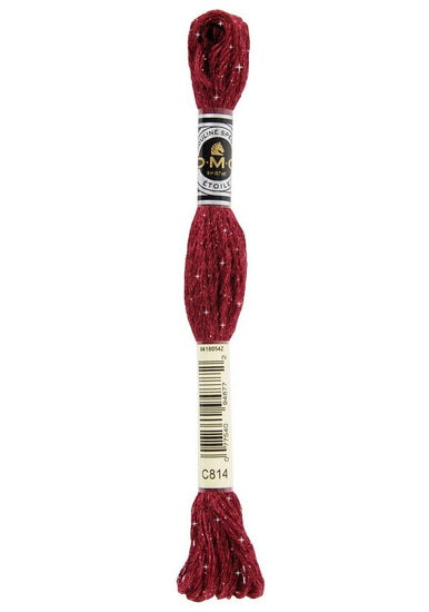 Embroidery floss - glitter - dark garnet