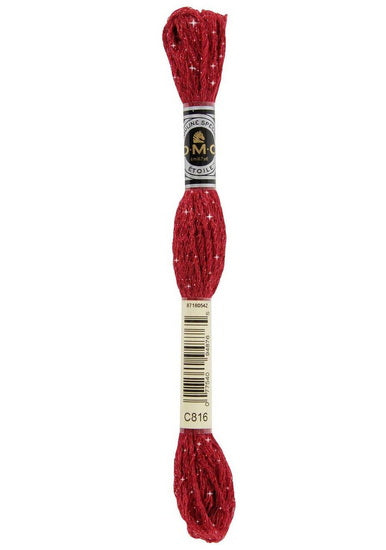 Embroidery floss - glitter - garnet