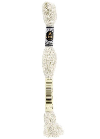 Embroidery floss - glitter - ecru