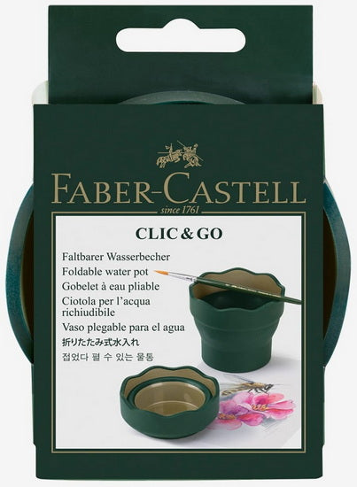 Foldable water cup clic&go green