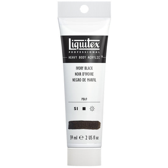 Acrylic hb - 2oz - ivory black - s1