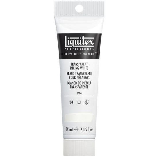 Acrylic hb - 2oz - transparent mixing white - s1