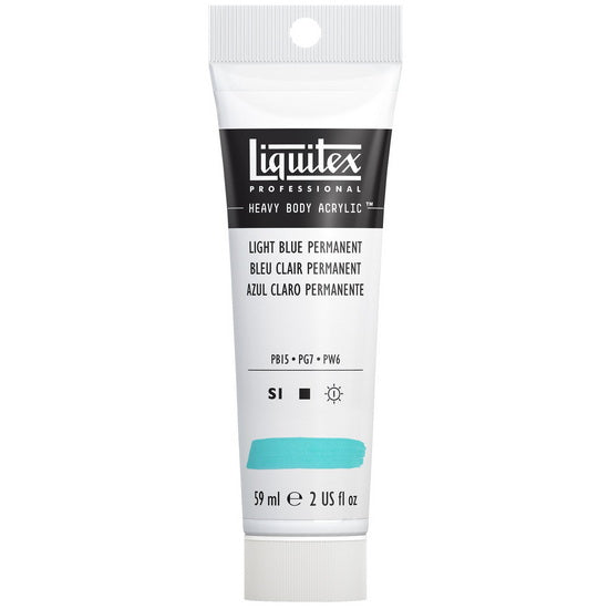Acrylic hb - 2oz - light blue permanent - s1
